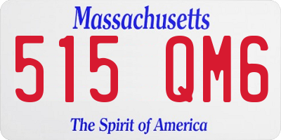 MA license plate 515QM6