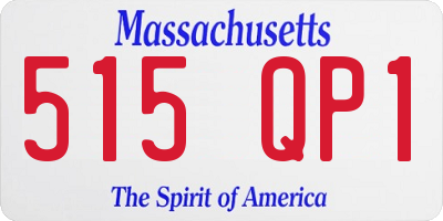 MA license plate 515QP1
