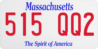 MA license plate 515QQ2