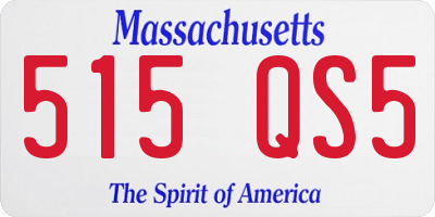 MA license plate 515QS5