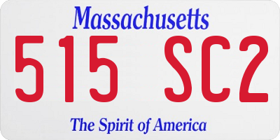 MA license plate 515SC2