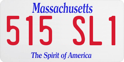 MA license plate 515SL1
