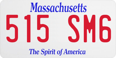 MA license plate 515SM6