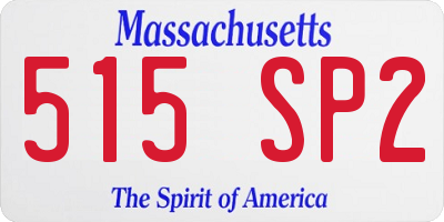 MA license plate 515SP2