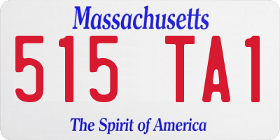 MA license plate 515TA1