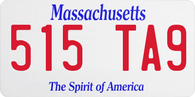 MA license plate 515TA9