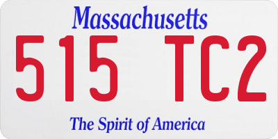 MA license plate 515TC2