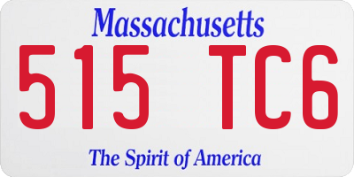 MA license plate 515TC6