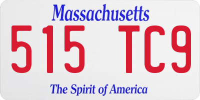 MA license plate 515TC9