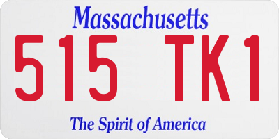 MA license plate 515TK1