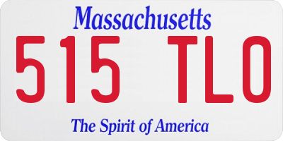 MA license plate 515TL0