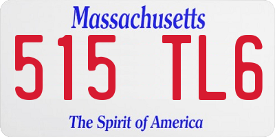 MA license plate 515TL6