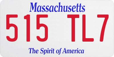 MA license plate 515TL7