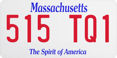 MA license plate 515TQ1