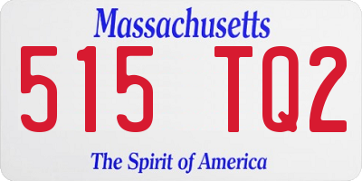 MA license plate 515TQ2