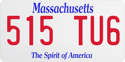 MA license plate 515TU6