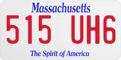 MA license plate 515UH6