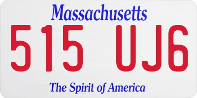 MA license plate 515UJ6