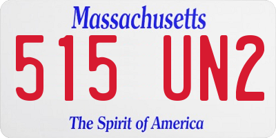 MA license plate 515UN2