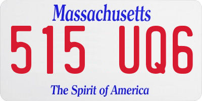 MA license plate 515UQ6