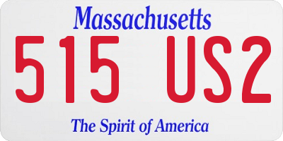 MA license plate 515US2