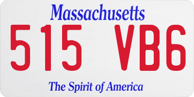MA license plate 515VB6