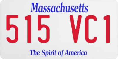 MA license plate 515VC1