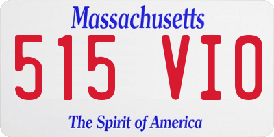 MA license plate 515VI0
