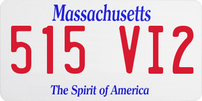 MA license plate 515VI2