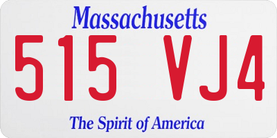 MA license plate 515VJ4