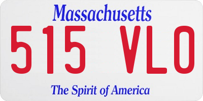 MA license plate 515VL0