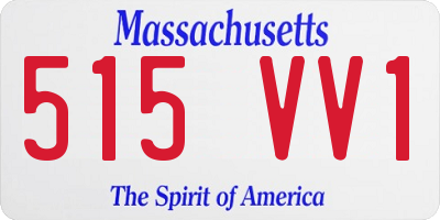 MA license plate 515VV1