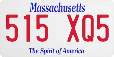 MA license plate 515XQ5