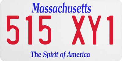 MA license plate 515XY1