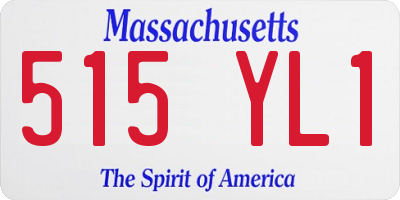 MA license plate 515YL1