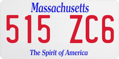 MA license plate 515ZC6