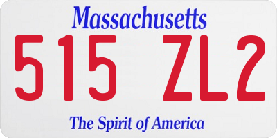 MA license plate 515ZL2