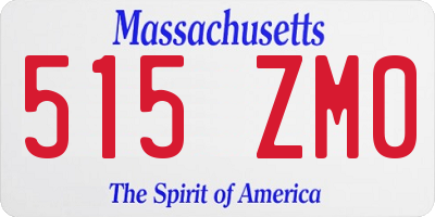 MA license plate 515ZM0