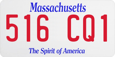 MA license plate 516CQ1