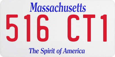MA license plate 516CT1