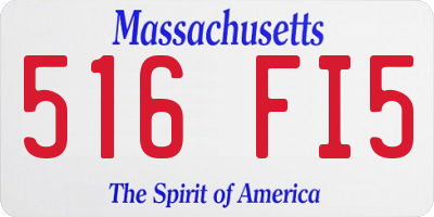 MA license plate 516FI5