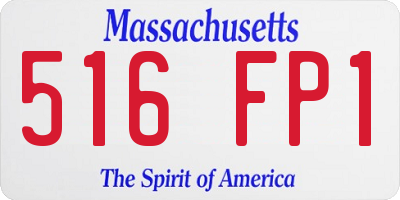 MA license plate 516FP1