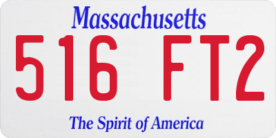 MA license plate 516FT2