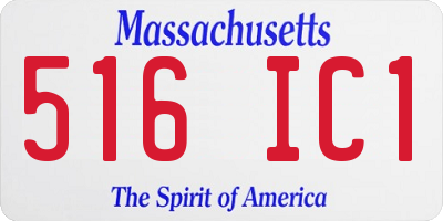 MA license plate 516IC1