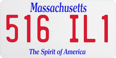 MA license plate 516IL1