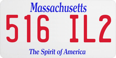 MA license plate 516IL2