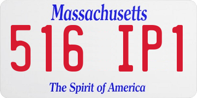 MA license plate 516IP1