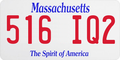 MA license plate 516IQ2