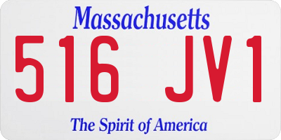 MA license plate 516JV1