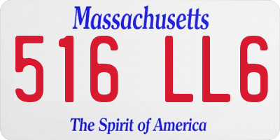 MA license plate 516LL6